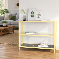 Versatile Black Shelf Unit for Home Organization