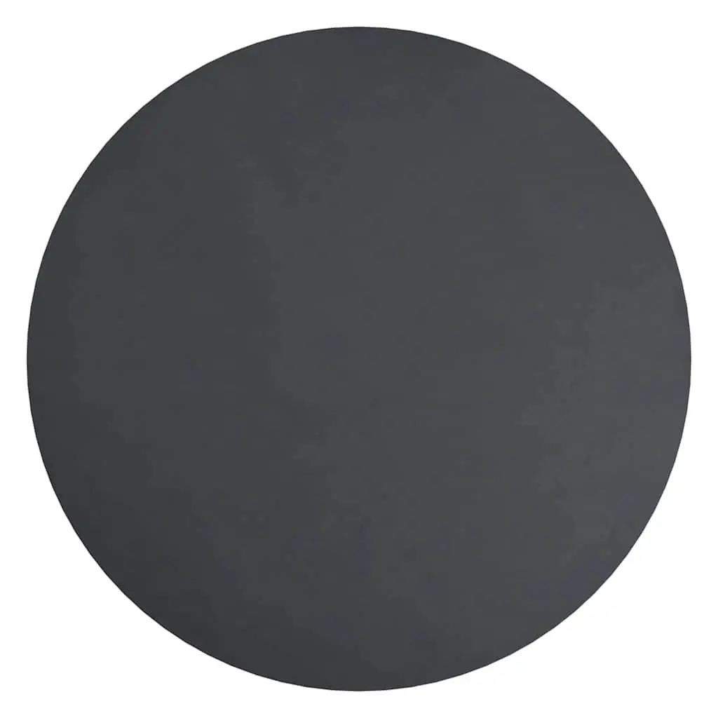 End Table MDF Powder-coated Iron 48 cm Black Modern Tea Coffee Table Accent Living Room Furniture