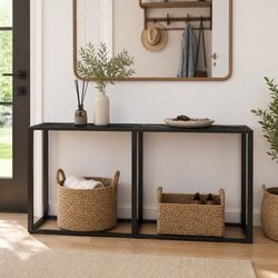 Versatile Black Marble Console Table for Every Room