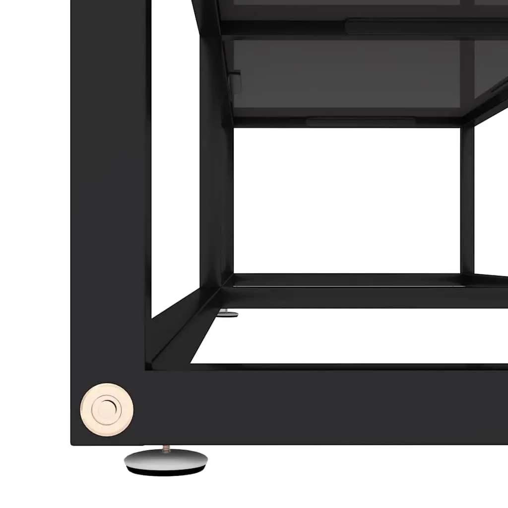 Black Media Console for DVDs and Accessories