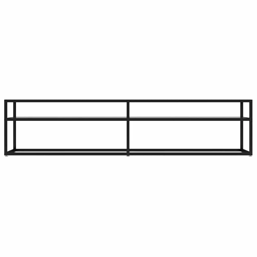TV Cabinet Tempered Glass 180 x 40 x 40.5 cm Transparent Media Console