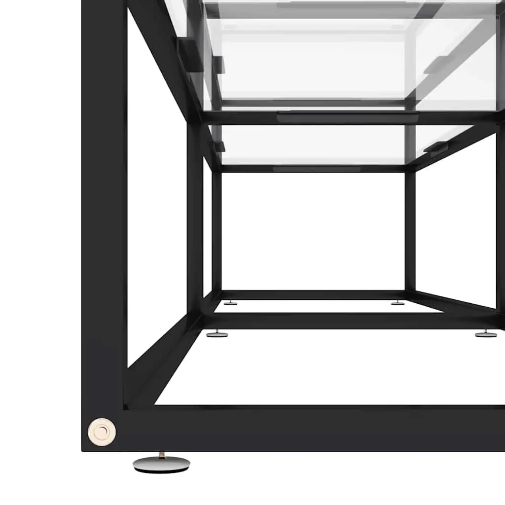 TV Cabinet Tempered Glass 180 x 40 x 40.5 cm Transparent Media Console