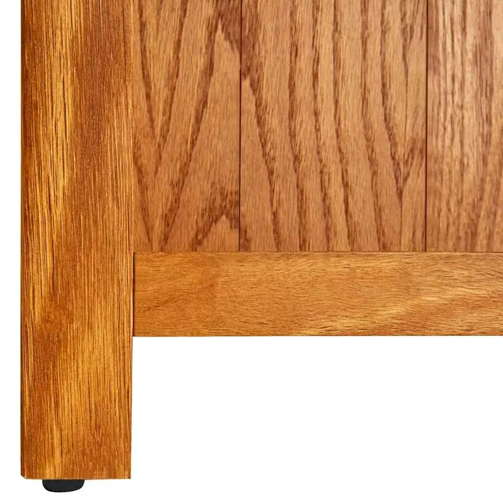 5-Tier Bookcase Storage Unit Brown Solid Oak Wood 70x22x140cm Shelving for Living Room