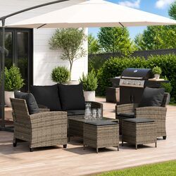 Practical 6-Piece Sofa Set for Your Outdoor Retreat