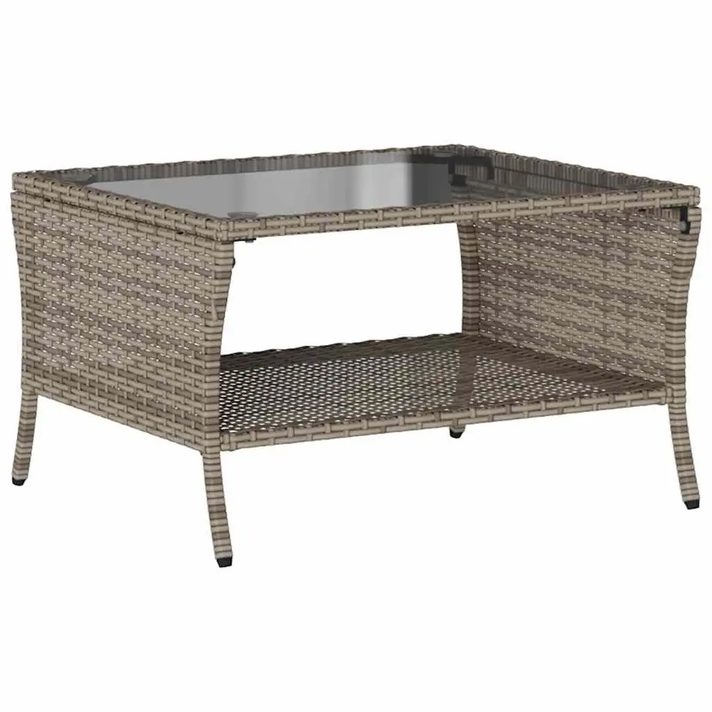 Garden Sofa Set PE Rattan 6 Piece Outdoor Furniture Grey Modular Patio Lounge