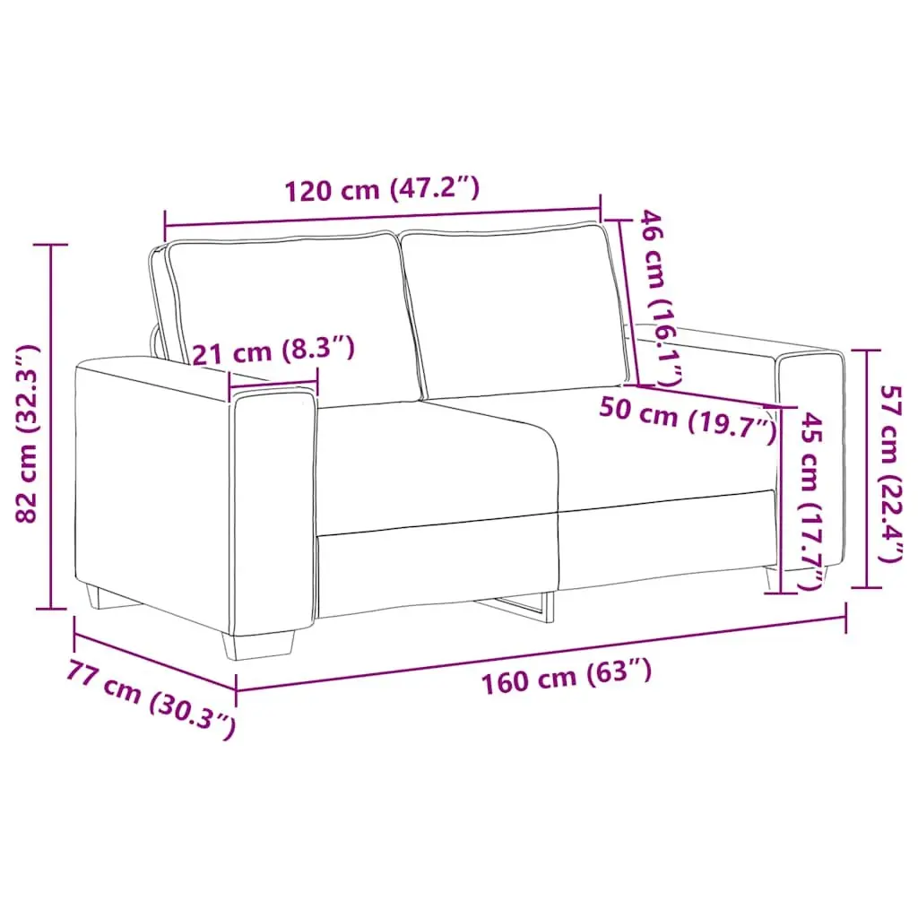 3 Piece Sofa Set Black Fabric Living Room Lounge Couch Armrests Padded Cushions