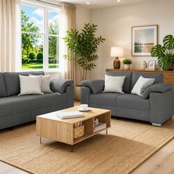 Practical 3-Piece Sofa Set for Casual Living Spaces