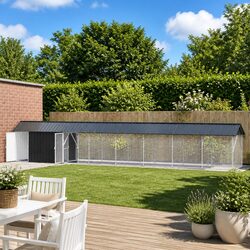 Practical Bird Cage for Outdoor Spaces: 844 x 103 x 142 cm