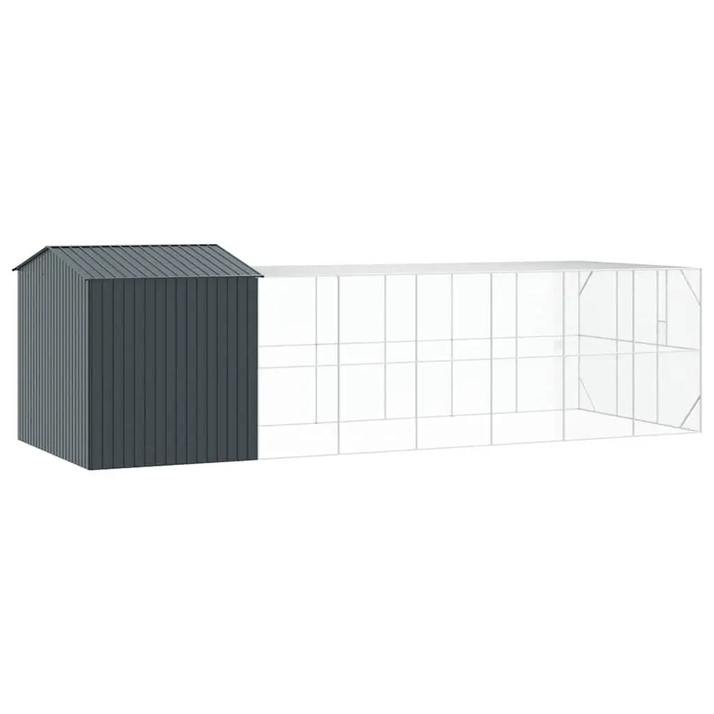 Bird Cage Galvanised Steel Rectangular Outdoor Anthracite Garden Aviary