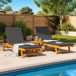 Versatile Sun Lounger Set for Garden and Outdoor Use