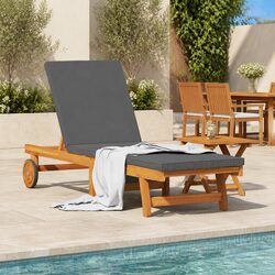 Sun Lounger Reclining Chair Outdoor Garden Patio Seating 1-Person Lounging Set