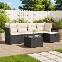 Ideal for Your Patio: 6-Piece Outdoor Sofa Set with Storage