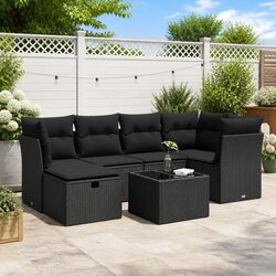 7 Piece Garden Sofa Set for Outdoor Use