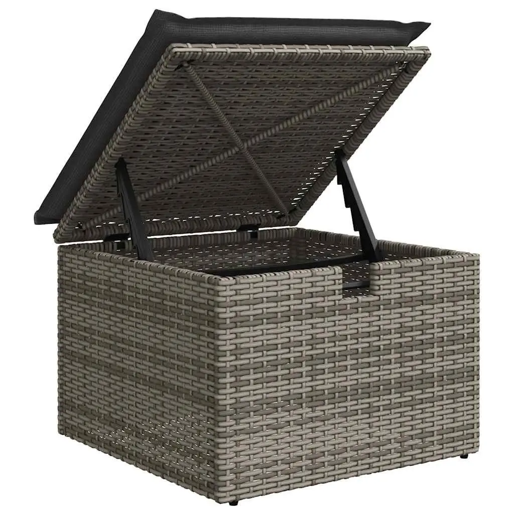 Garden Sofa Set 8 Piece Outdoor Furniture Patio Lounge Grey Poly Rattan Modular