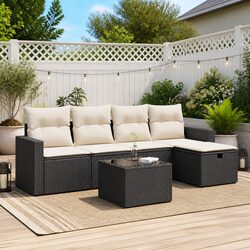 Practical 6-Piece Garden Sofa Set for Any Outdoor Space