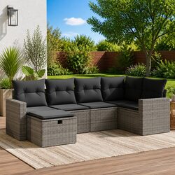 Practical 6 Piece Garden Sofa Set for Any Outdoor Setting