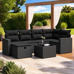 Practical 7 Piece Sofa Set for Outdoor Living