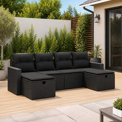 Practical 6-Piece Sofa Set for Outdoor Relaxation