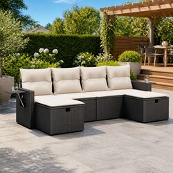 Practical 6-Piece Sofa Set for Outdoor Relaxation