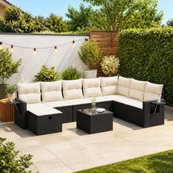 Versatile 9 Piece Garden Sofa Set for Any Outdoor Setting