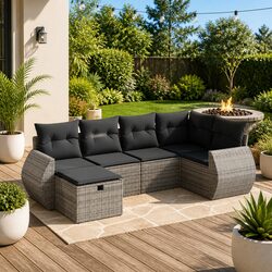 Versatile 6 Piece Outdoor Furniture Set for Garden Use