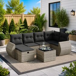 Ideal 7-Piece Sofa Set for Your Outdoor Relaxation Needs
