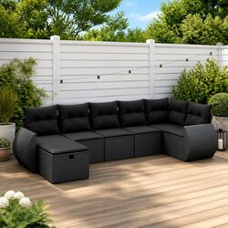 Versatile 7 Piece Sofa Set for Outdoor Relaxation