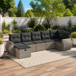 7-Piece Garden Sofa Set for Relaxation and Entertaining