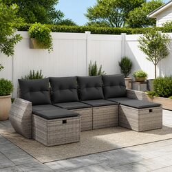 Functional 6-Piece Sofa Set for Your Outdoor Space