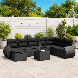 Ideal 9 Piece Garden Sofa Set for Your Outdoor Areas