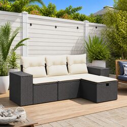 Practical 4 Piece Sofa Set for Your Garden or Patio