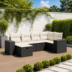 Flexible 6-Piece Garden Sofa Set - Ideal for Any Outdoor Space