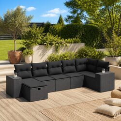 Practical 7 Piece Outdoor Sofa Set for Your Patio