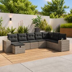 Versatile 8 Piece Modular Sofa Set for Outdoor Use