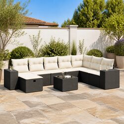 Practical 9 Piece Garden Sofa Set for Everyday Use