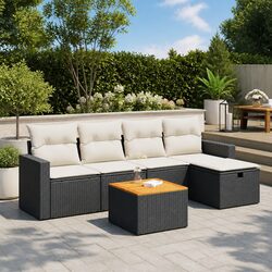 Versatile Modular 6-Piece Garden Sofa Set