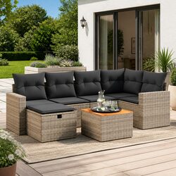Practical 7 Piece Garden Sofa Set for Outdoor Living