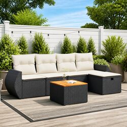 Practical 6-Piece Garden Sofa Set for Various Spaces