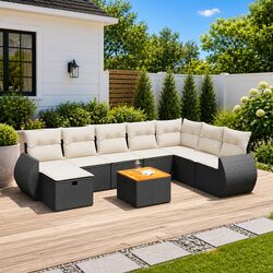 Practical 9-Piece Outdoor Sofa Set for Versatile Use