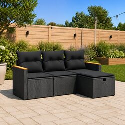 Practical 4 Piece Garden Sofa Set for Your Outdoor Space