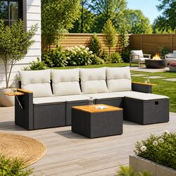 Practical 6-Piece Garden Sofa Set for Any Outdoor Space