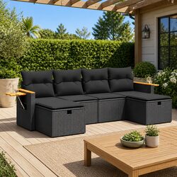 6-Piece Garden Sofa Set