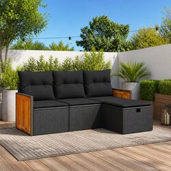Versatile 4-Piece Sofa Set for Outdoor Living Spaces