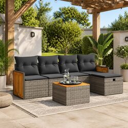 Practical 6-Piece Garden Sofa Set for Your Outdoor Area