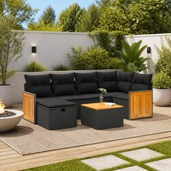Practical 7 Piece Garden Sofa Set for Everyday Use