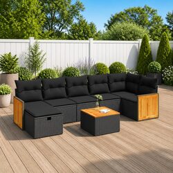 Versatile 8 Piece Garden Sofa Set for Any Outdoor Area