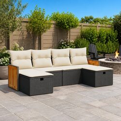 Practical 6 Piece Garden Sofa Set for Any Outdoor Space