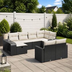 Functional 10 Piece Outdoor Sofa Set for Relaxation
