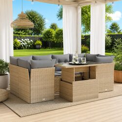 7 Piece Garden Sofa Set for Outdoor Relaxation