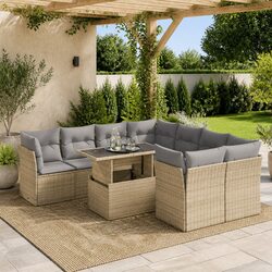 Practical 9-Piece Garden Sofa Set for Your Patio